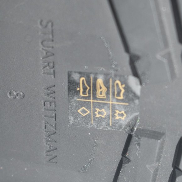 Stuart Weitzman Women's Black Laine Suede Combat Boot Size 8 - Picture 10 of 11